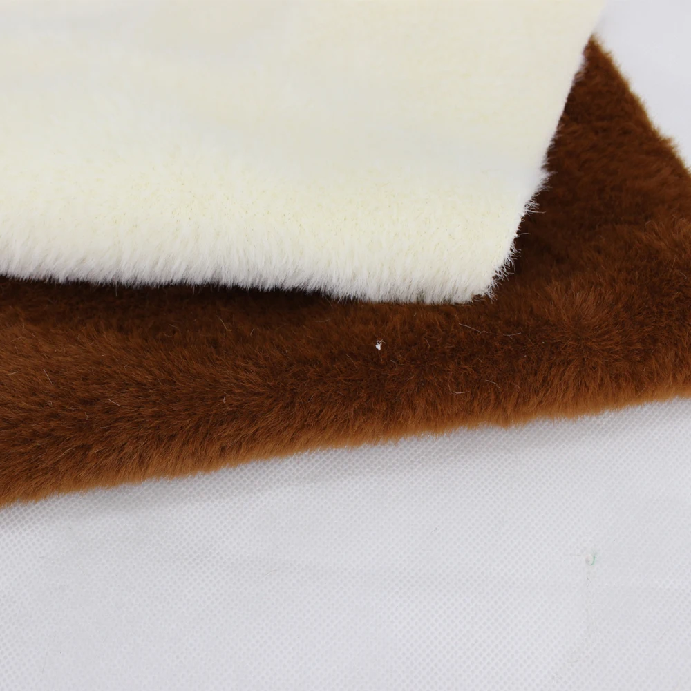 High Quality 100% Polyester Fake Faux Fur Soft Fabric