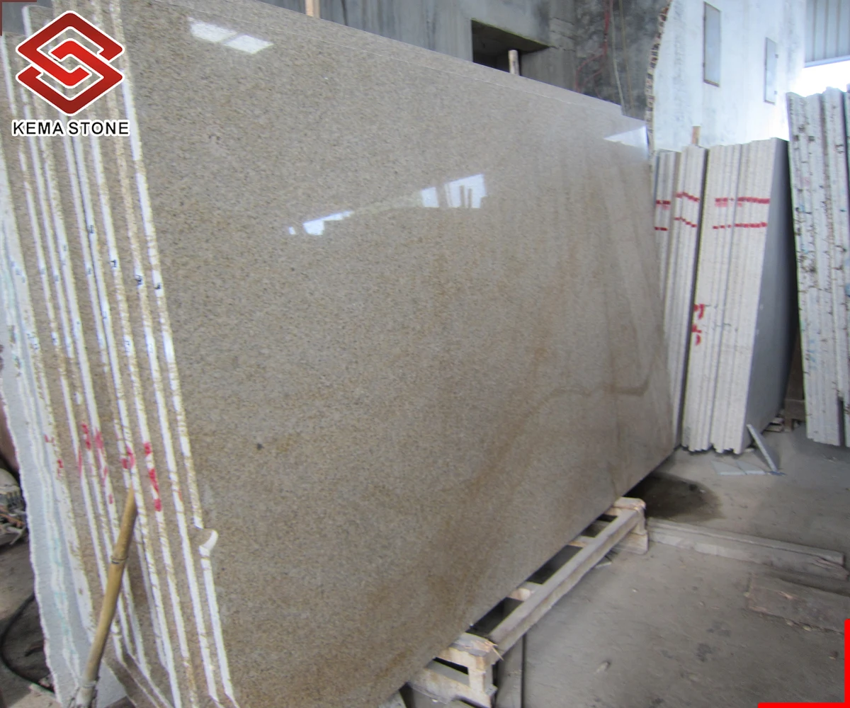 High Quality G682 Sunset Gold Granite Slab for Wall