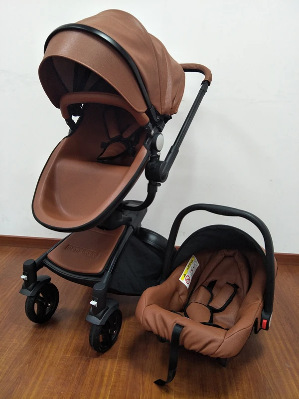 High Quality Lightweight Portable Folding Baby Stroller with High Landscape Features Can Sit and Lie Down for Newborns