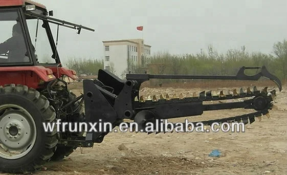 double chain PTO trencher
