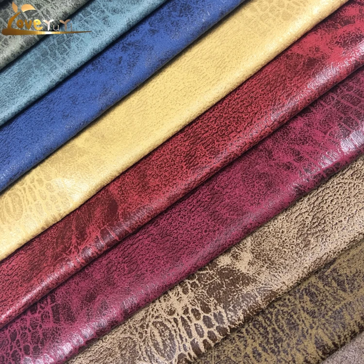 100% Polyester china pu micro suede upholstery fabric