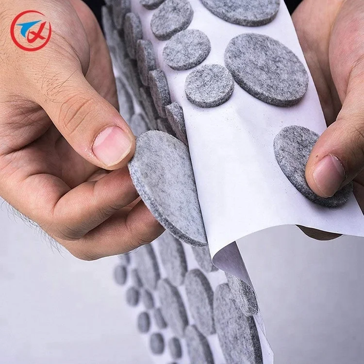 Best selling bulk 8mm round furniture adhesive felt pads