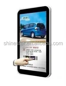 wifi network 24 inch TFT LED LCD advertising touch screen kiosk android PC