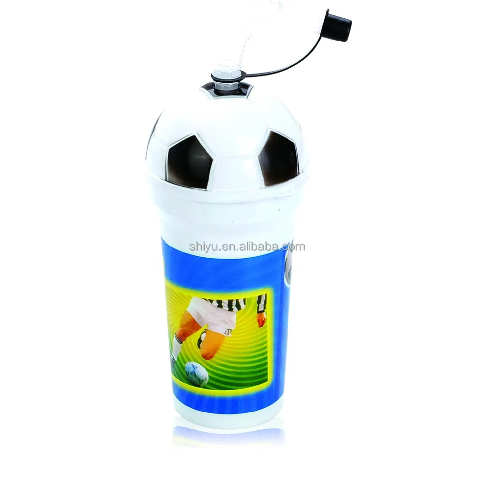 BPA Free Reusable Stackable Children plastic Drinking Tumbler cup with Lid and straw