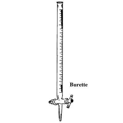 Laboratory Glassware Burette Borosilicate Glass heat Proof Various size and capacity and titration