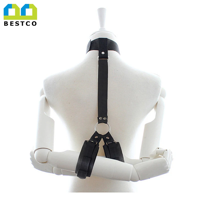 
Adult Game Bdsm Bondage Slave Collar Neck Wrist Sex Toy Handcuff 