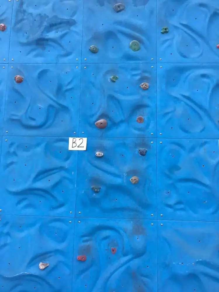 3D Rock Climbing walls blue and white porcelain series