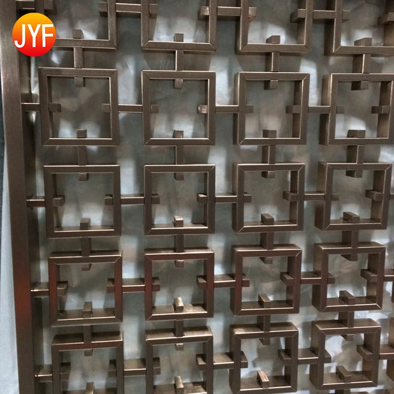 ZZ3012 New Popular Stainless Steel Laser Cut Outside Screens Room Partition Dividers
