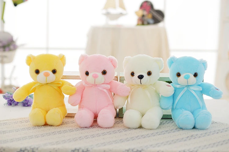 Factory Direct Sale Led Teddy Bear 50cm Plush Toy 30cm 75cm LED Light Up Teddy Bear