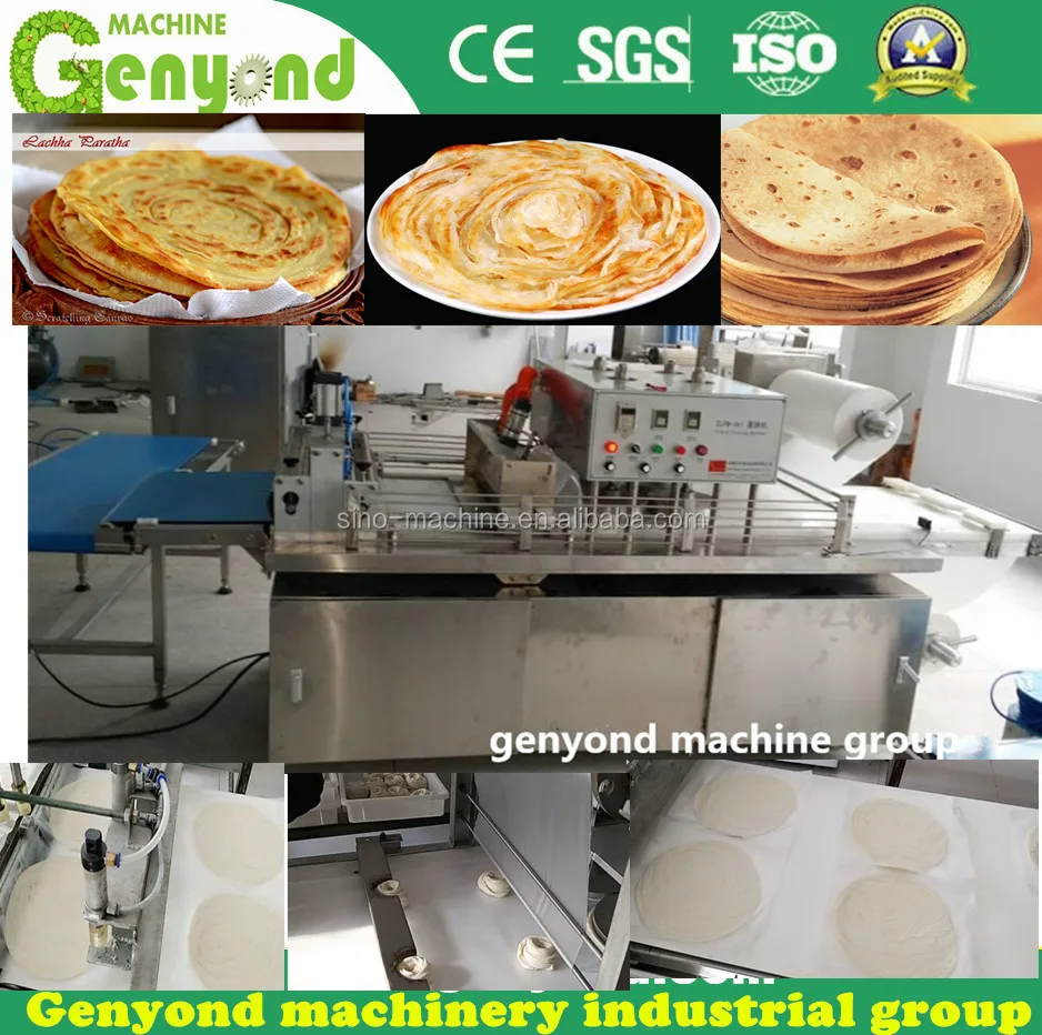 stainless steel automatic paratha machine paratha Naan flat bread production line
