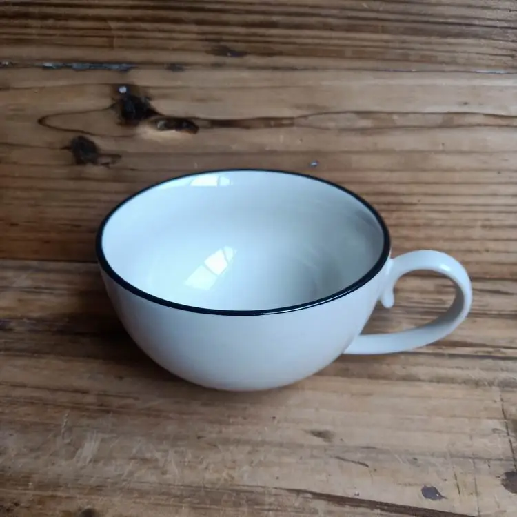 
Quality and cheap consise style Hand paintedCeramic Coffee cup and saucer set 