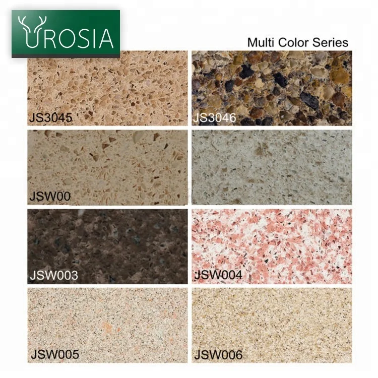 Low Price Artificial Composite Red Granite Quartz Stone Countertop Slab For Kitchens
