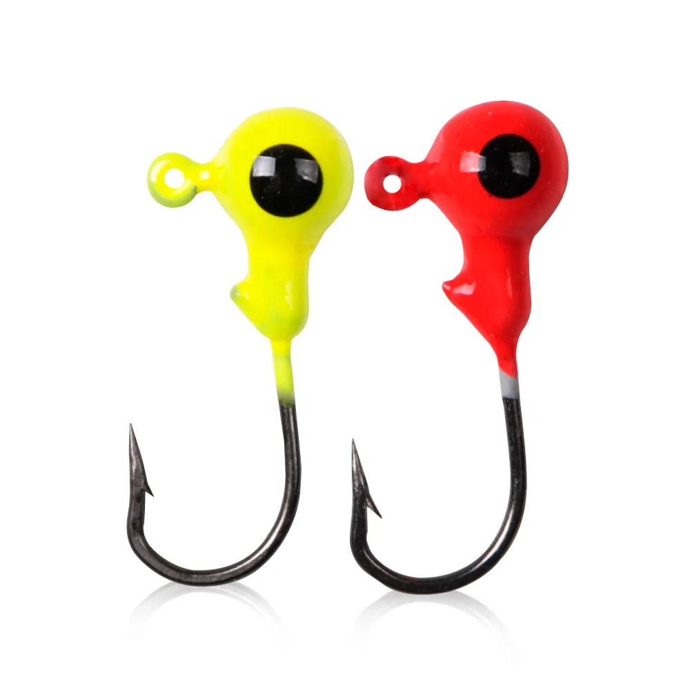 
2019 high carbon carp hooks carp fishing hook 0.875G/1.75G/2.5G lead jig head jig head hook offset 