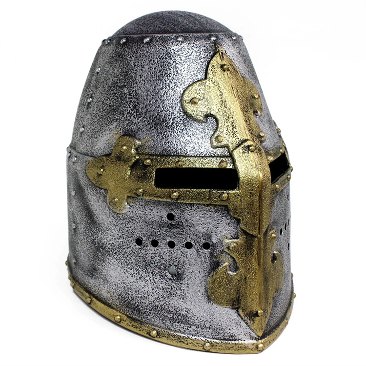 MHH165 Halloween Party Plastic antique Medieval Armor Roman Knight Helmet