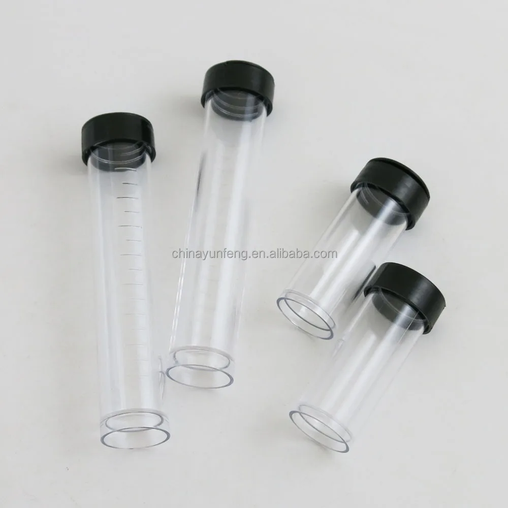10ml,20ml Plastic Test Clear Tube With Screw Caps