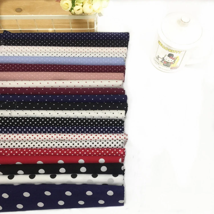 High-end simple dot printing 100 cotton poplin fabric