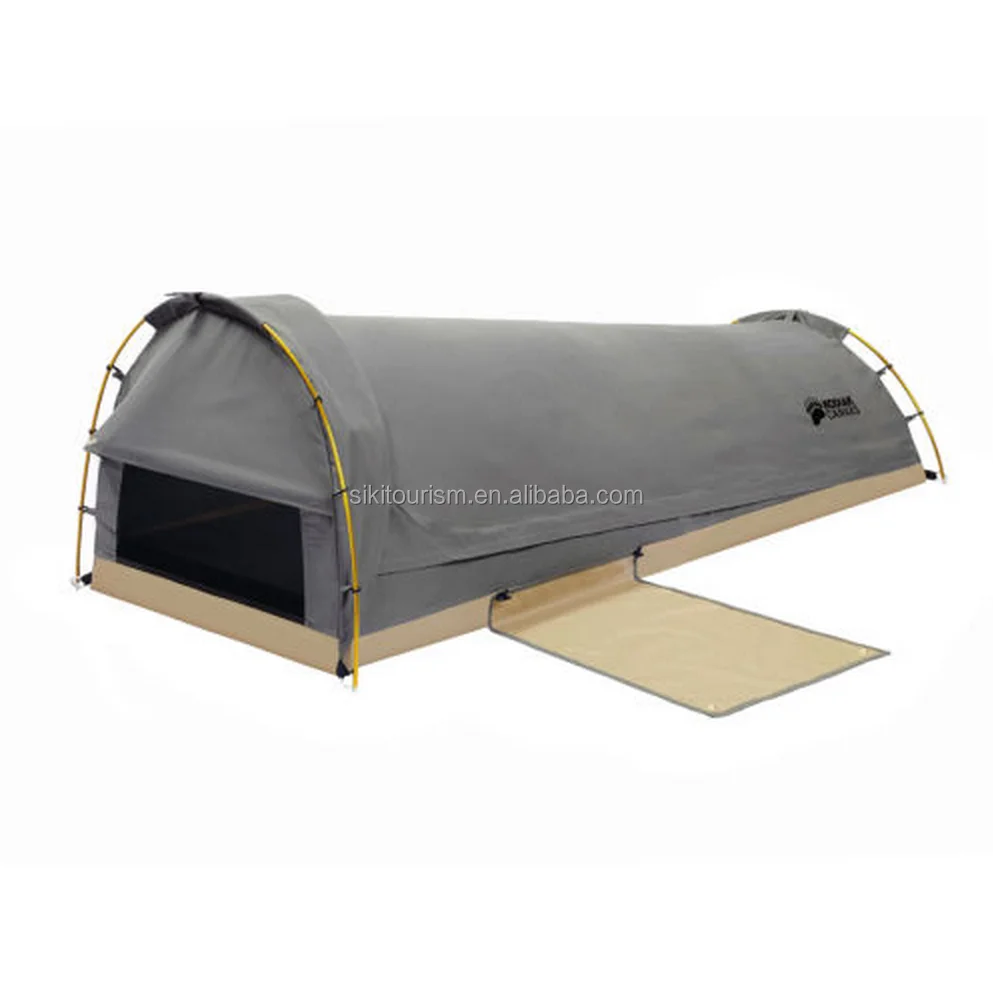 one man waterproof canvas sherpa swag  tent and 1 person tent