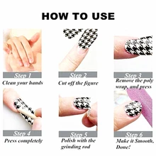 Black White Cute Mouse child Nail Arts Nail Sticker Waterproof Nail Decal Sticker Gel Polish French