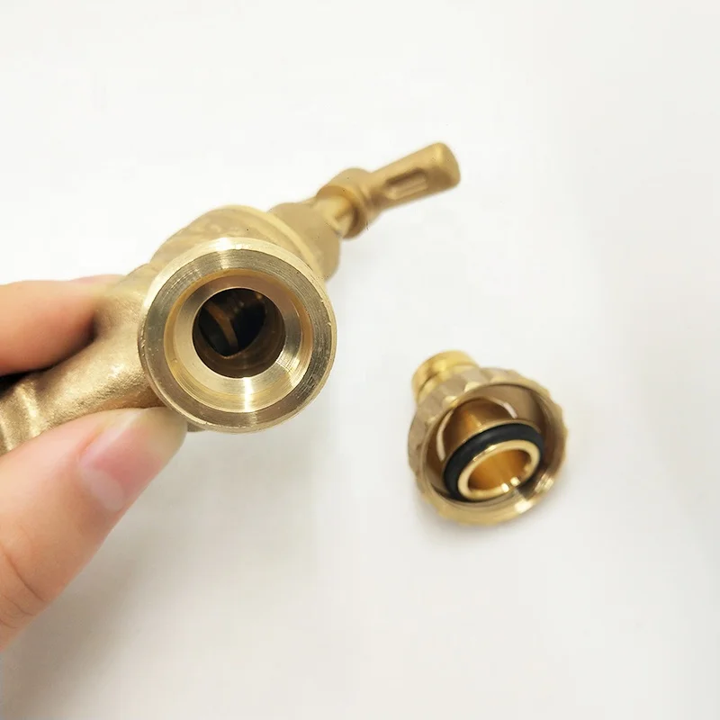 DZR латунный наружный садовый шланг, соединительный слюнявчик, 1/2 дюйма X 3/4 дюйма BSP