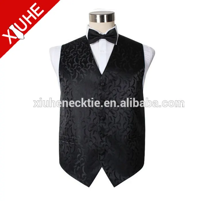 
Модный жилет для официанта с галстуком-бабочкой 