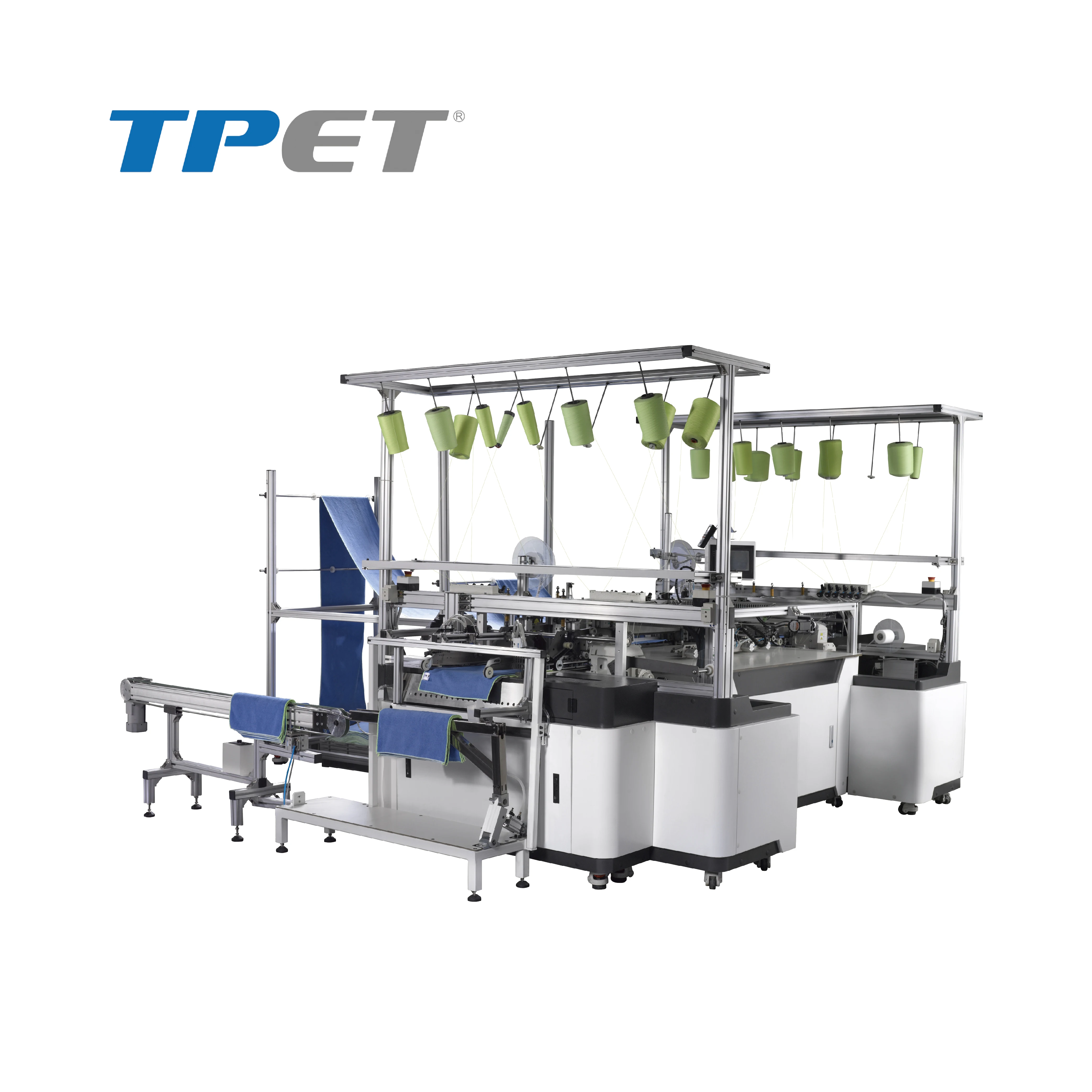 TPET  ET-5813 automatic ultra fiber towel cross sewing machine