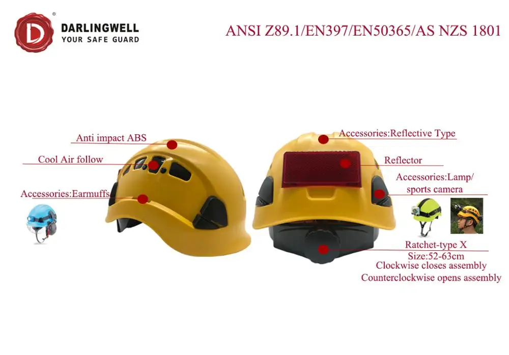 
Hot selling ABS Hard Hat Helmet construction industrial hard hat ANSI hard hat sweat band rescue safety helmet 
