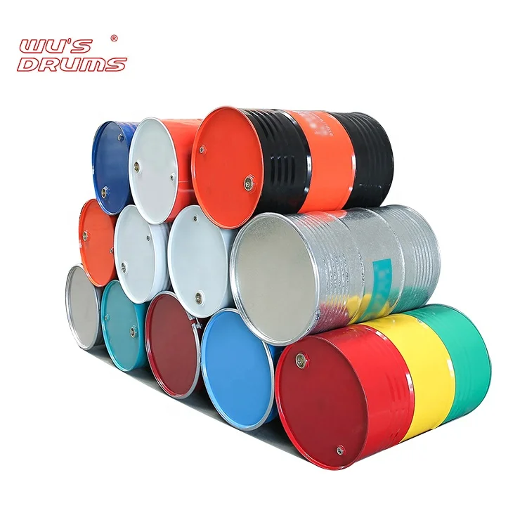 Factory Made Gasoline 200l Tight Head Steel Metal Drums Barrel Price For Sale