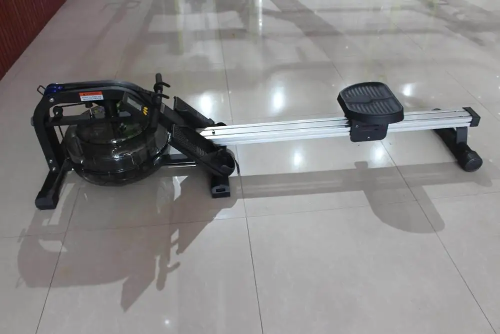 Commercial gym fitness aerobic equipment series Foldable Water Resistance Rowing Machine Steel Frame