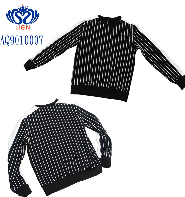 
Factory Price French Terry Cloth 100% Cotton Men Print stripe Hoodies 