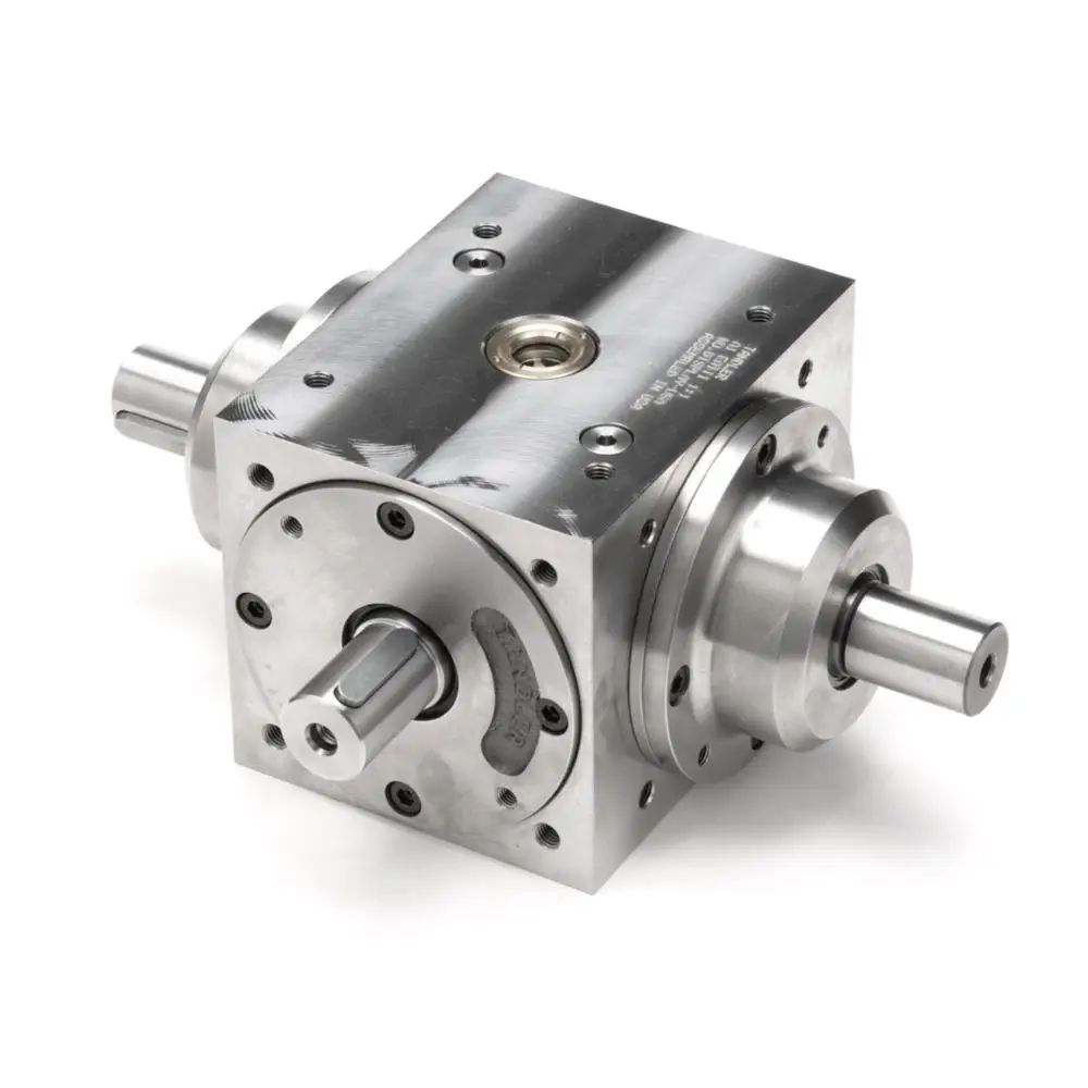 
oem custom made steel and aluminum transmission spiral bevel gearbox 
