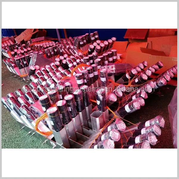 Happiness 3 inch 20 shots Iron adjust angel rack for fireworks display mortar tubes racks