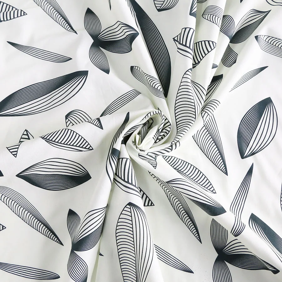 Low MOQ digital printing lead pattern on 100% cotton poplin woven fabric for shirt