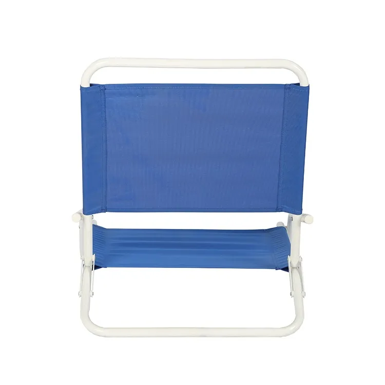 Outdoor portable stainless steel folding beach chair low sit