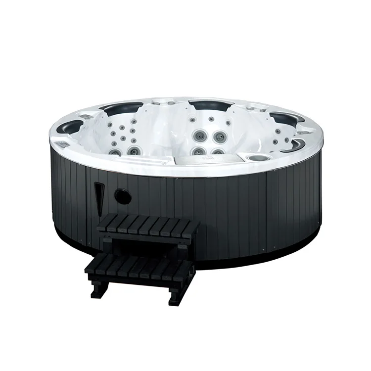 
JAZZI Round Outdoor Whirlpool Bath Tub Balboa System Hot Tub SKT306A 