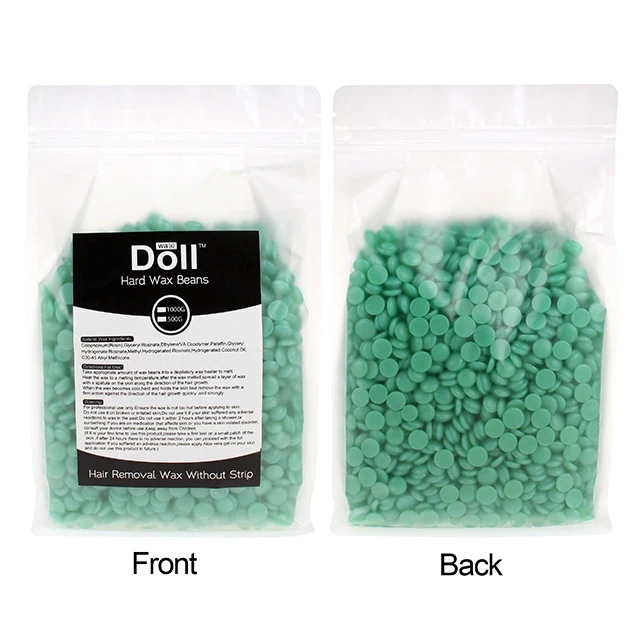 Aloe Flavor 1000g Hair Removal Hard Wax Beans painless Full-Body Depilatory 1kg hard Wax Beads