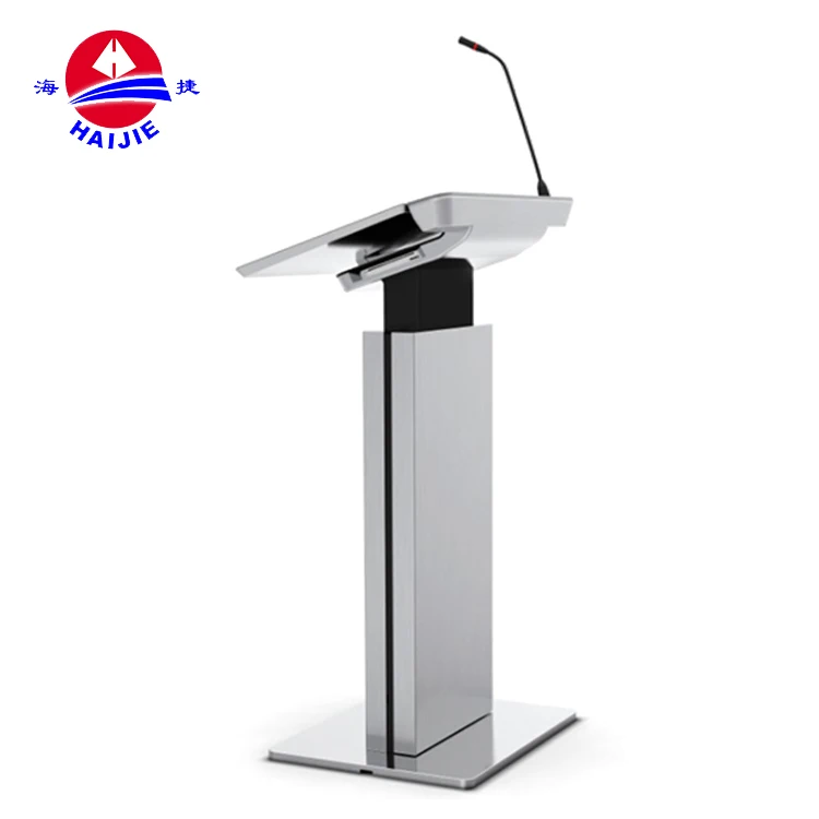 Wholesale Professional Digital Lectern Commercial Use Digital Podium With 4 Wheels