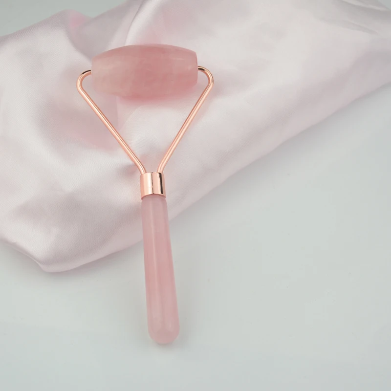 Natural Stone Rose Quartz Nephrite Anti Aging Facial mini jade roller