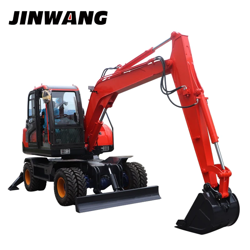 Engineering used 8 ton wheel excavator excavator for sale in dubai