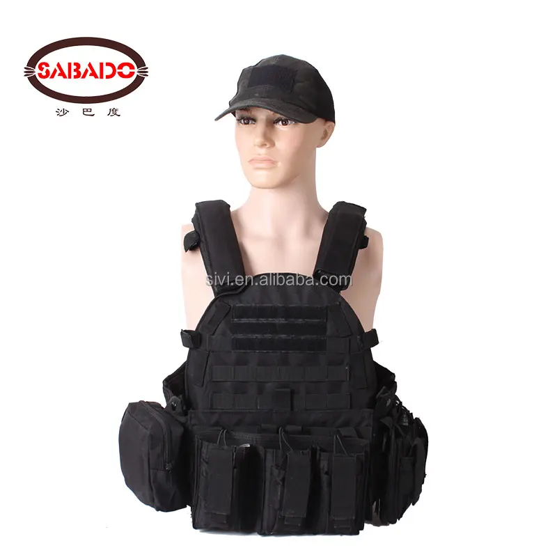 SABADO Factory outdoor Camouflage combat assault plate carrier tactical Quick Release vest