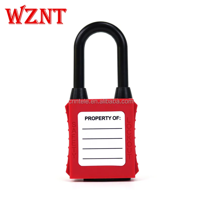 NT-A38PD 38mm ABS OEM Color Dustproof Osha Standard Plastic shackle Safety Lockout Padlock