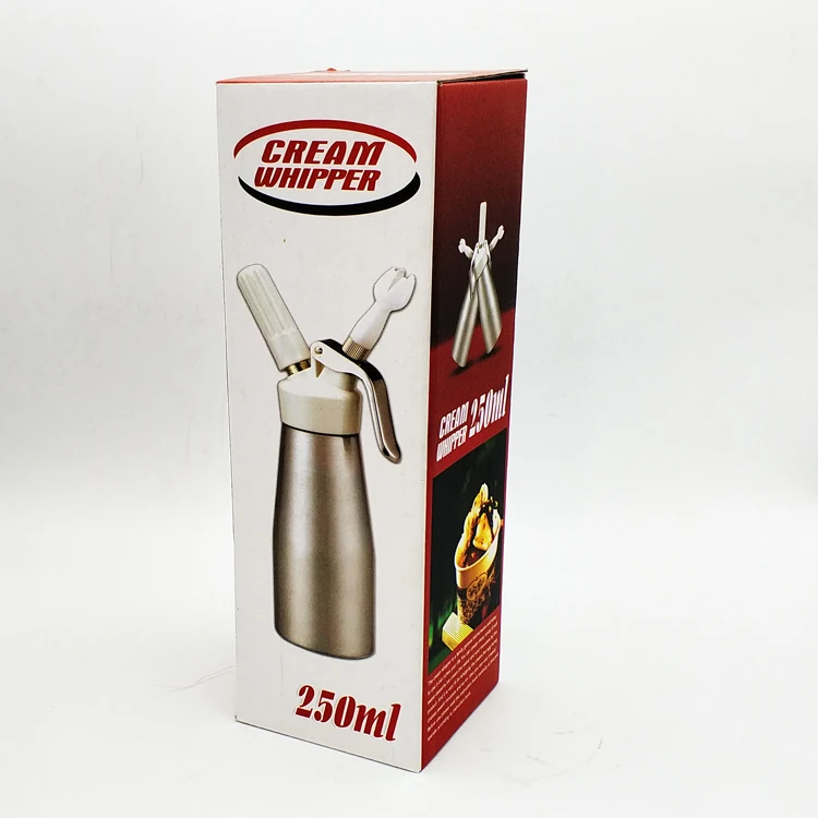Best selling whipped cream dispenser 500ml with 3 nozzles