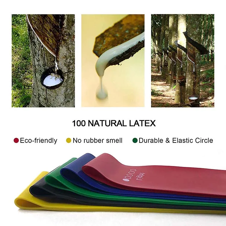 Wholesale Private Label Physical Therapy Fitness Stretch Elastic Exercise Bands