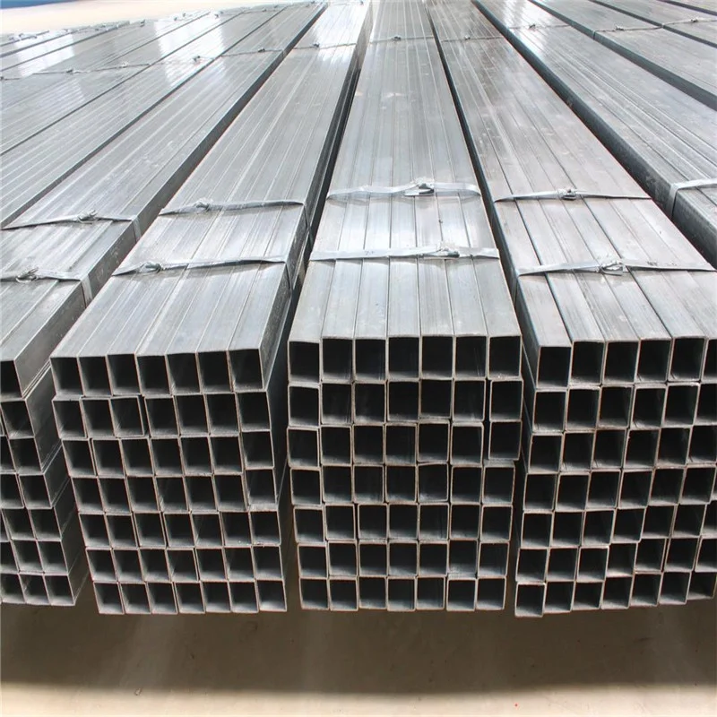 Construction building material ms galvanized square pipe
