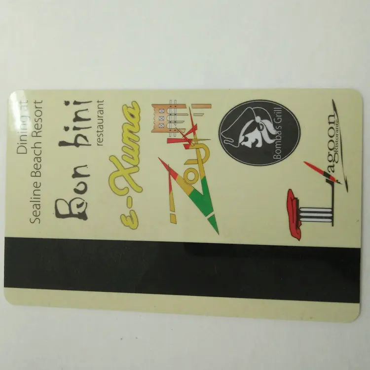 Custom dimension die cut metal magnetic stripe pvc card for membership loyalty