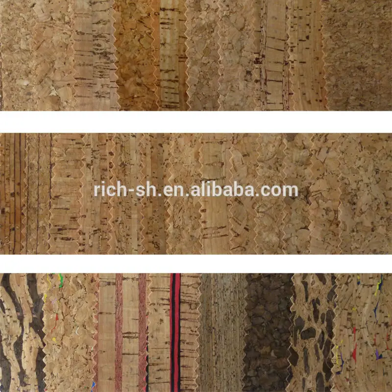 Rq-xc01 натуральной пробки обуви пятки покрытие ткани пробки ткани для обуви, каблуки, подошвы