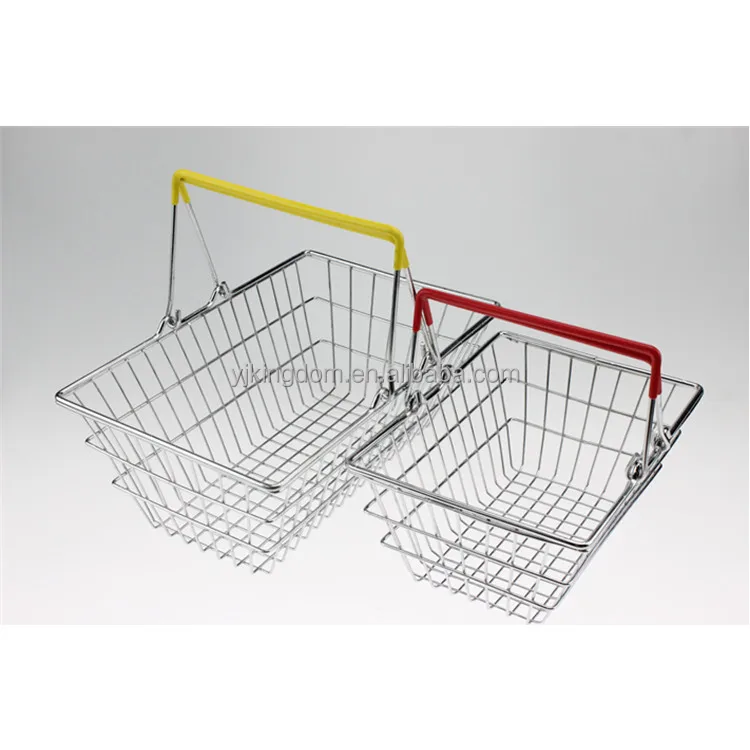 oem 547-64B 2019 hot sale wire mesh mini cosmetic shopping basket for supermarket