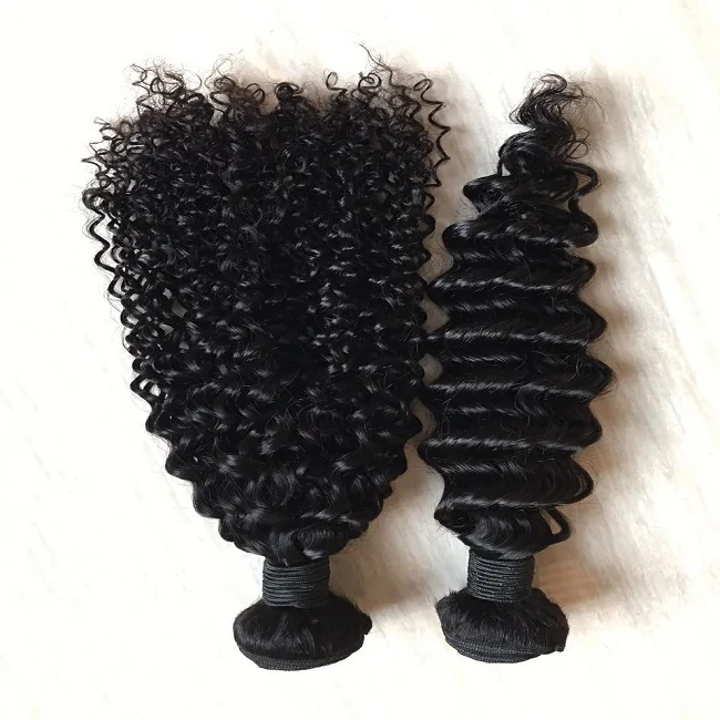 Wholesale indian hair in india 100 natural raw indian virgin remy deep curly wave human hair extension weft