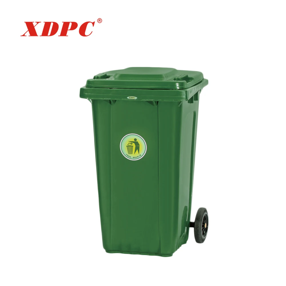 360 l 360 liter outdoor trash can wheelie medical garbag waste storage container bin plastic dustbin
