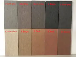 Recycled wood plastic composite decking floor