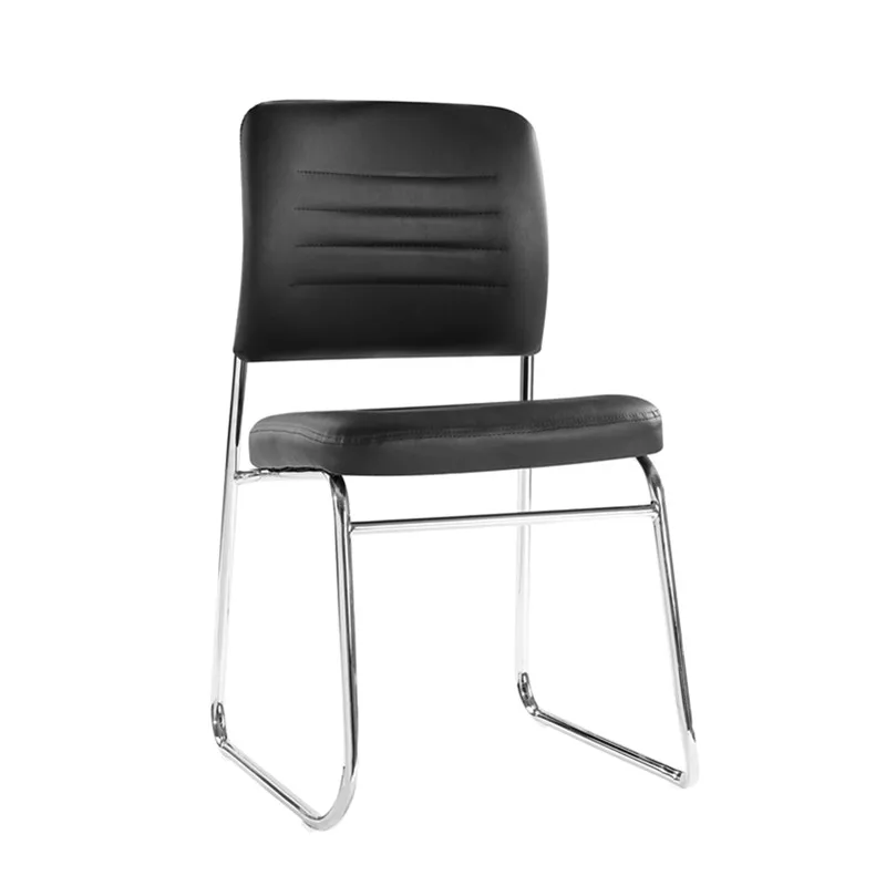 Most popular leather seat and back metal legs Manager chair office chair